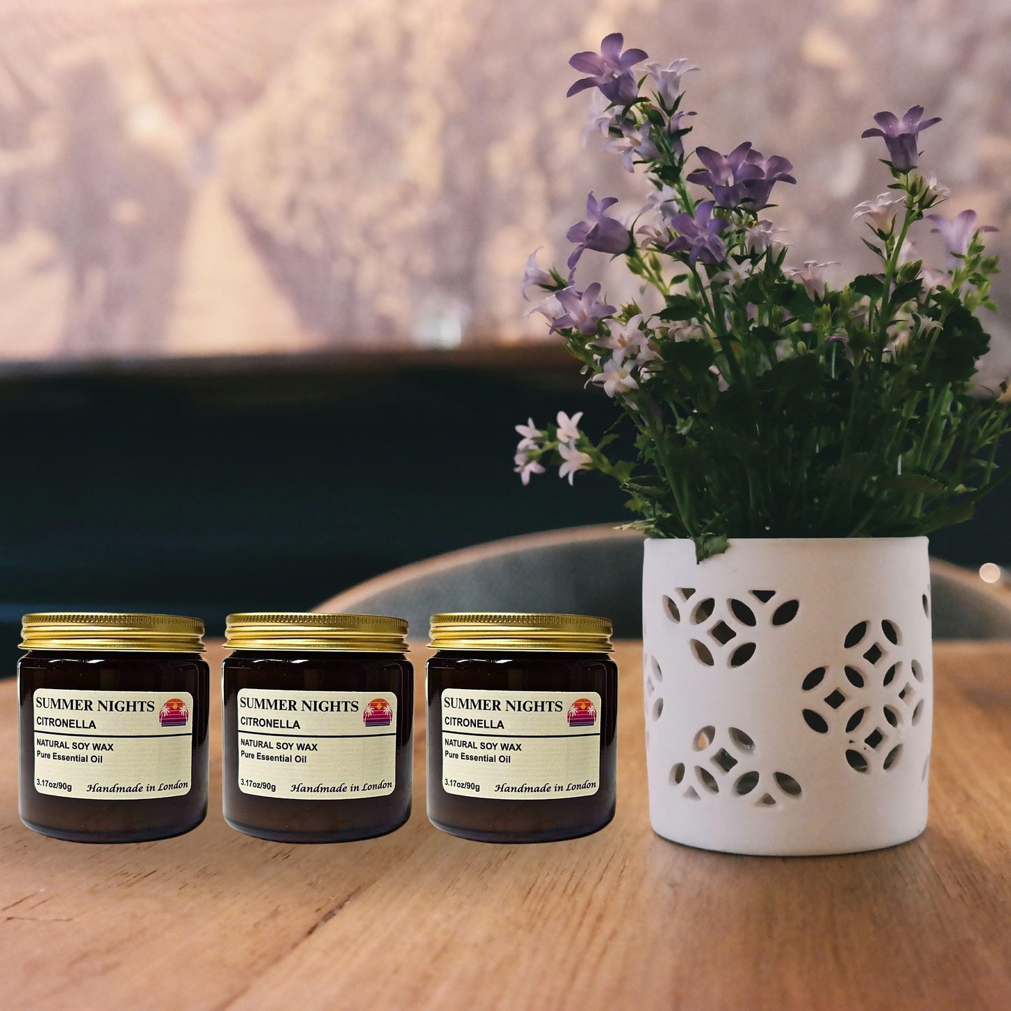 Aromatherapy Candle Hours Burn Time 30 & 60 Hours, Natural Soy Wax, Essential Oils, Relaxing Scented Candle for Home & Wellness