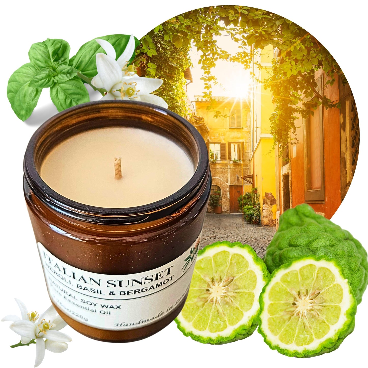 Aromatherapy Candle Hours Burn Time 30 & 60 Hours, Natural Soy Wax, Essential Oils, Relaxing Scented Candle for Home & Wellness