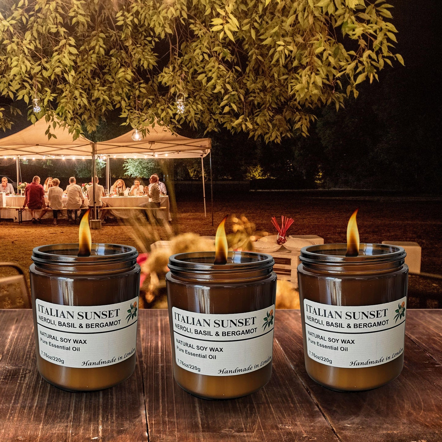 Soy Wax Scented Candle with Crackling Wooden Wick Handmade in the UK with Pure Essential Oils for Aromatherapy Long Lasting Natural Aroma Thoughtful Gift for Women and Men