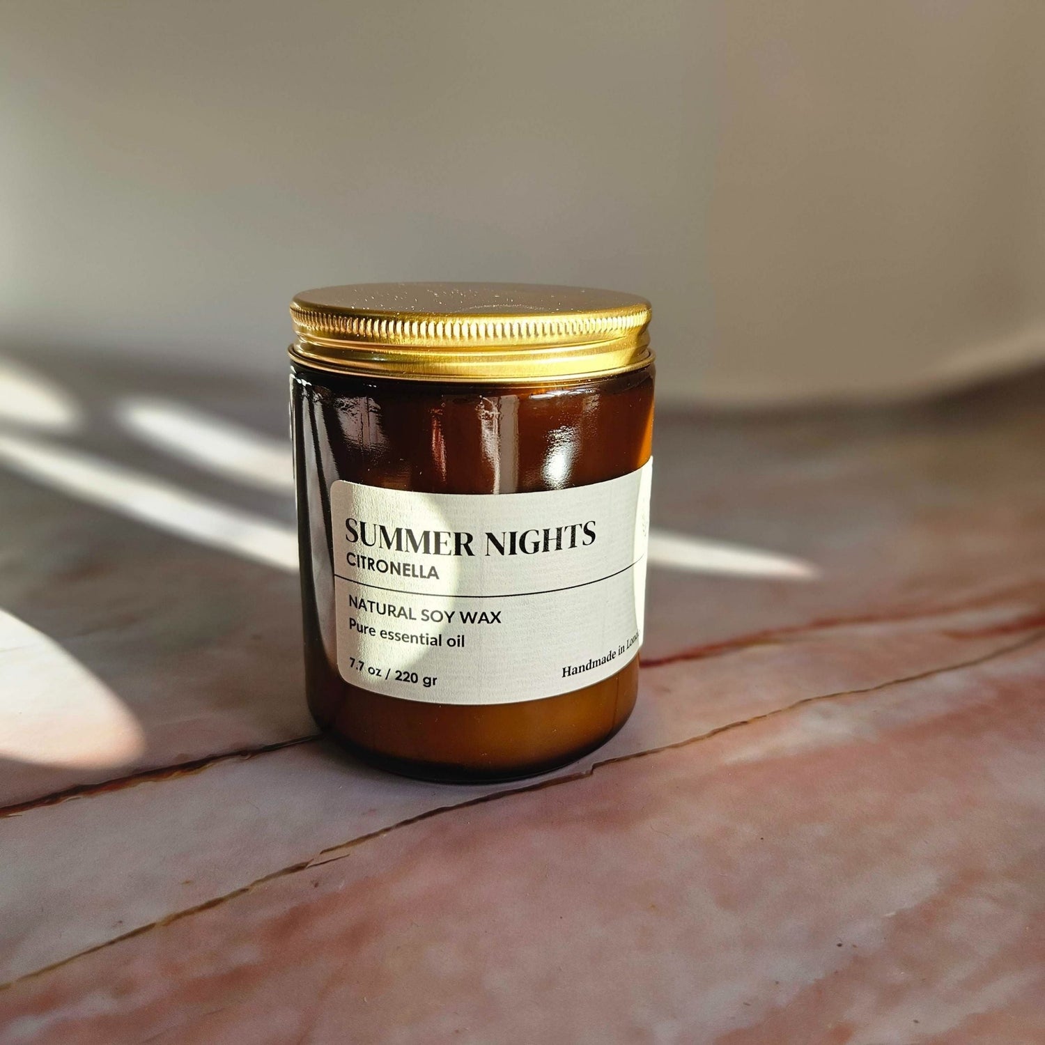 Citronella Soy Wax Candle – Handmade in the UK with Natural Essential Oils