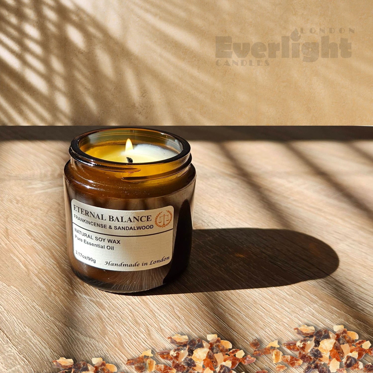 Frankincense & Sandalwood – Soy Wax Candles Handmade in UK
