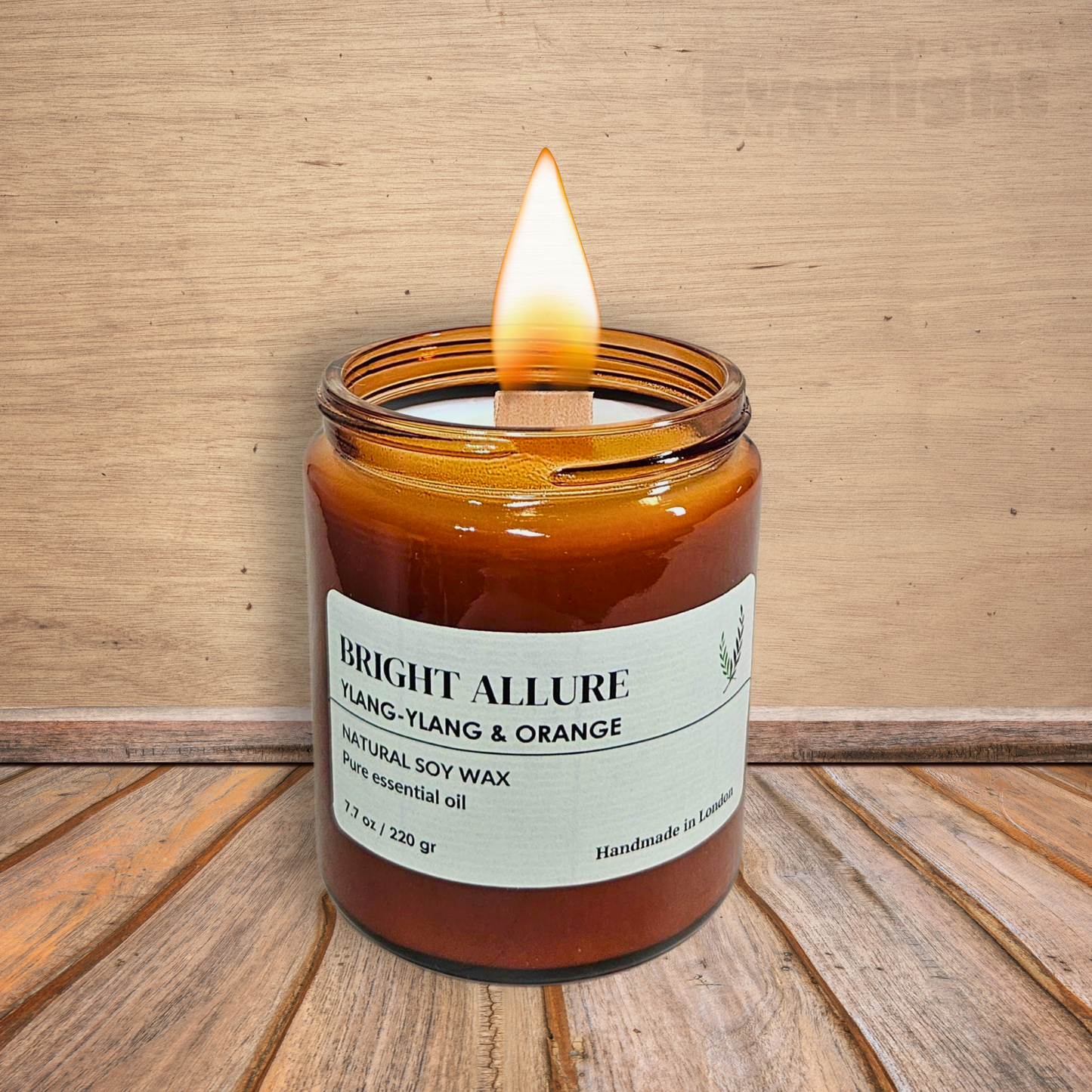 Best Ylang-Ylang & Orange Candle – Natural Soy Wax, Long-Lasting Burn up to 45 Hours, Aromatherapy Essential Oils, Handmade in UK, Vegan & Non-Toxic Gift