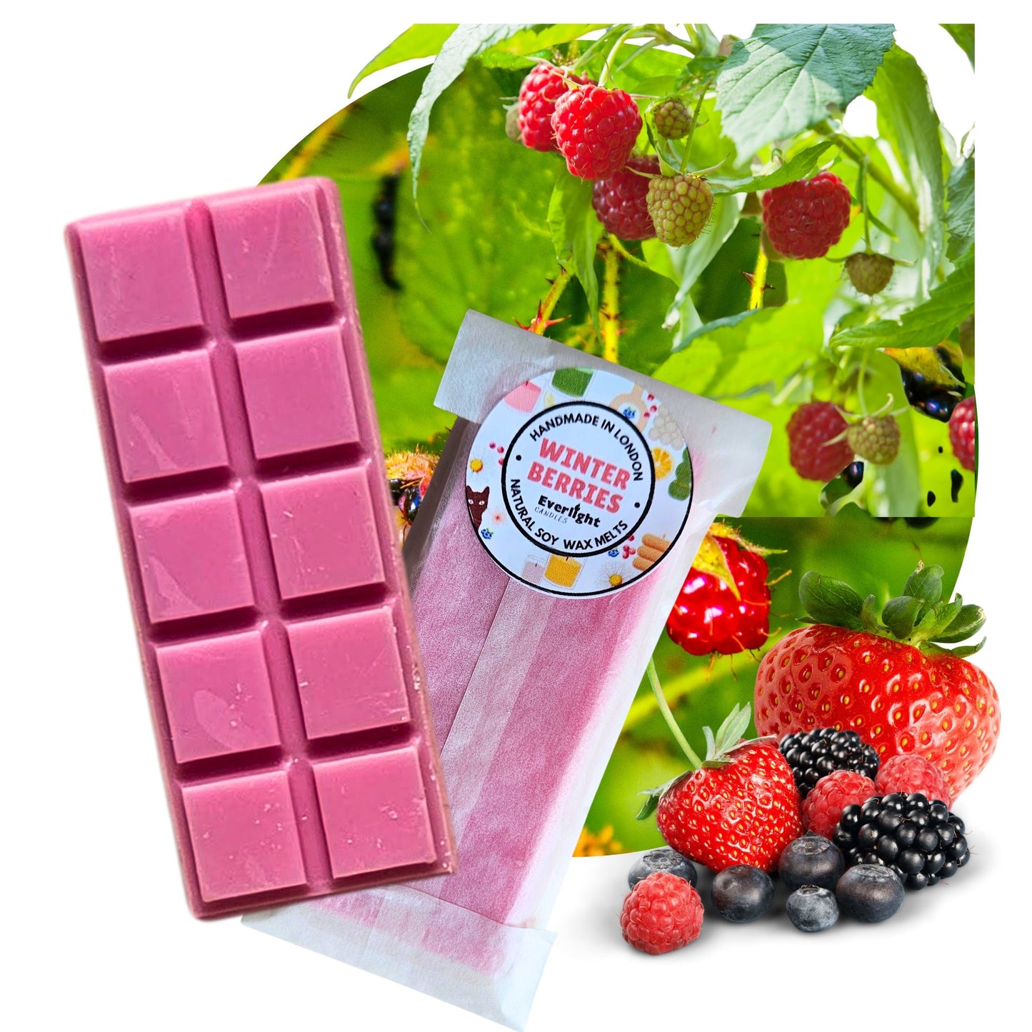 Soy Wax Melts Handmade & Hand-Poured in London Strong and Long Lasting Eco-Friendly & Vegan Home Fragrance Gift 45g Wax Bar