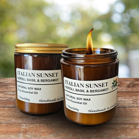 Aromatherapy Candle  Hours Burn Time 30 & 60 Hours, Natural Soy Wax, Essential Oils, Relaxing Scented Candle for Home & Wellness