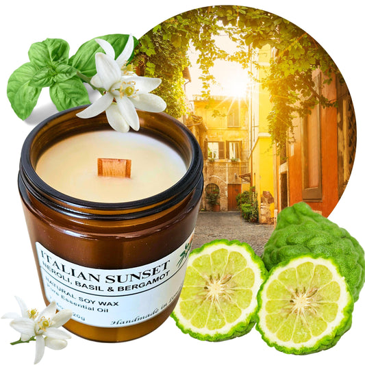 Soy Wax Scented Candle with Crackling Wooden Wick Handmade in the UK with Pure Essential Oils for Aromatherapy Long Lasting  Natural Aroma Thoughtful Gift for Women and Men