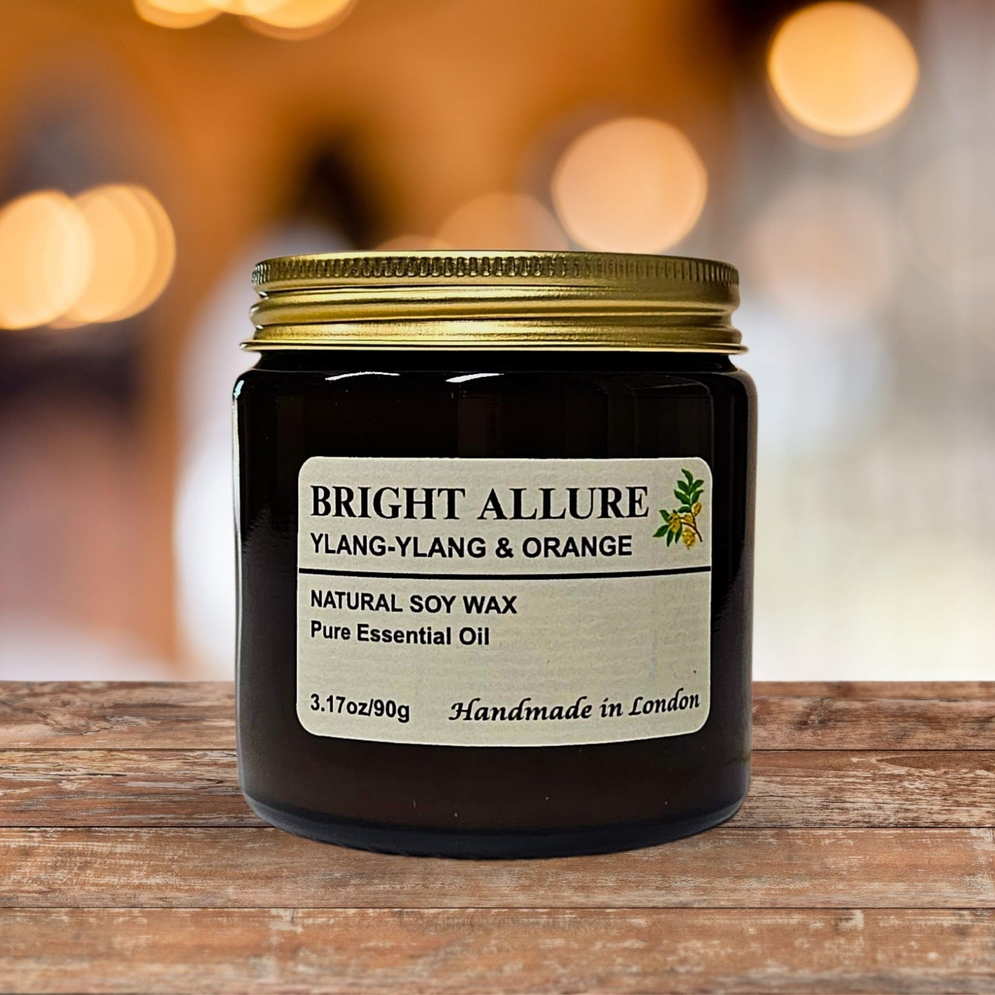 Best Ylang-Ylang & Orange Candle – Natural Soy Wax, Long-Lasting Burn up to 45 Hours, Aromatherapy Essential Oils, Handmade in UK, Vegan & Non-Toxic Gift