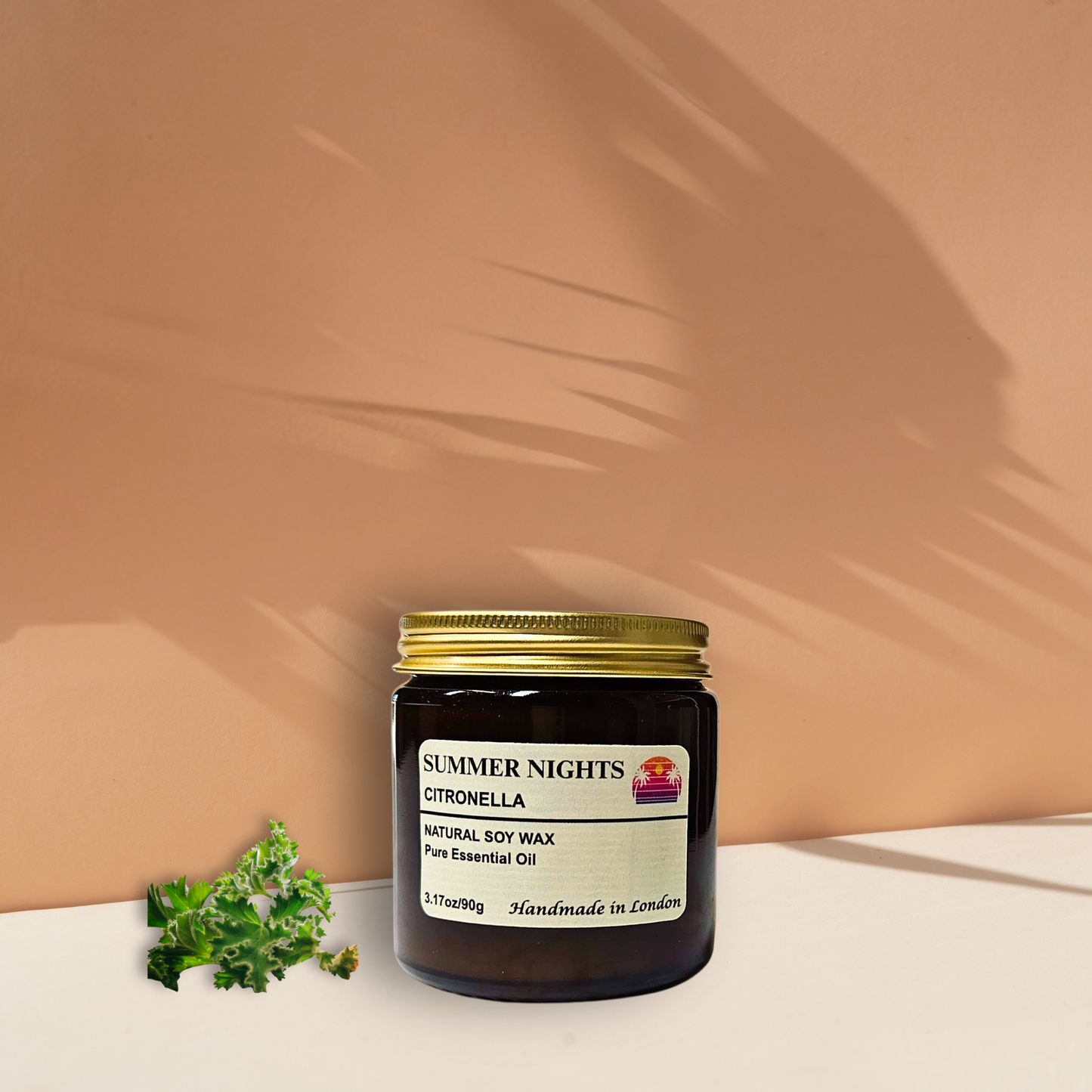 Best Citronella Candle for Outdoors – Natural Soy Wax, Mosquito Repellent, Long Lasting Clean Burn, Handmade in UK