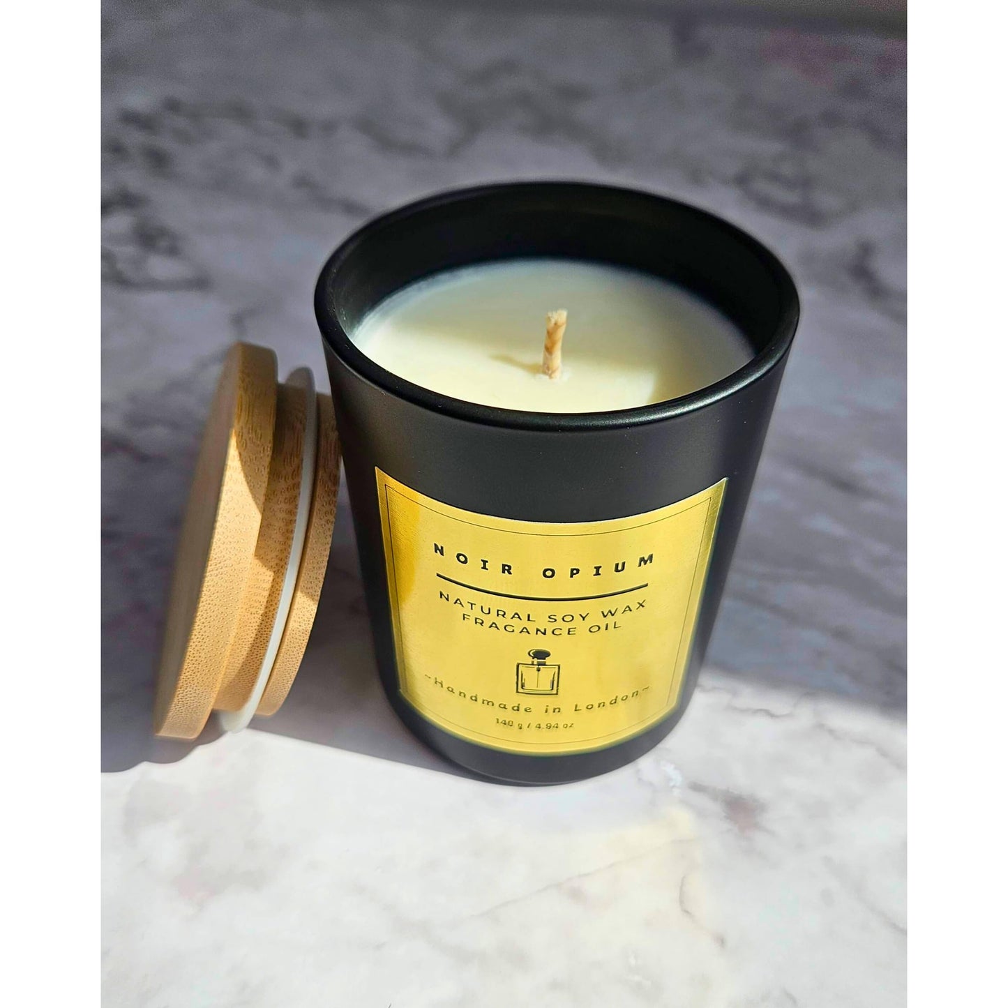Handmade Scented Candle Soy Wax with Premium Fragrance Oil Stylish Jar Home Ambience and Gift Made in UK